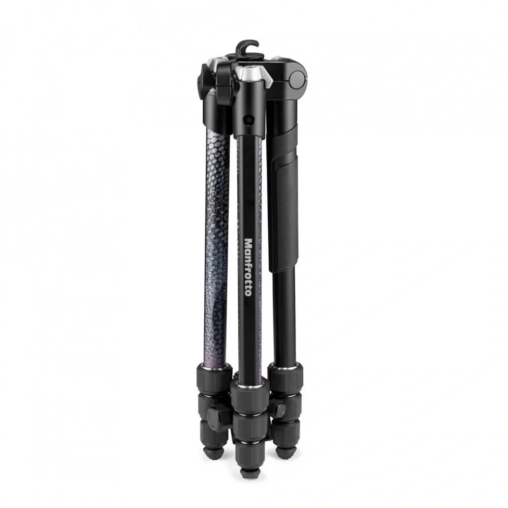 Versatile Black and Silver Camera Tripod